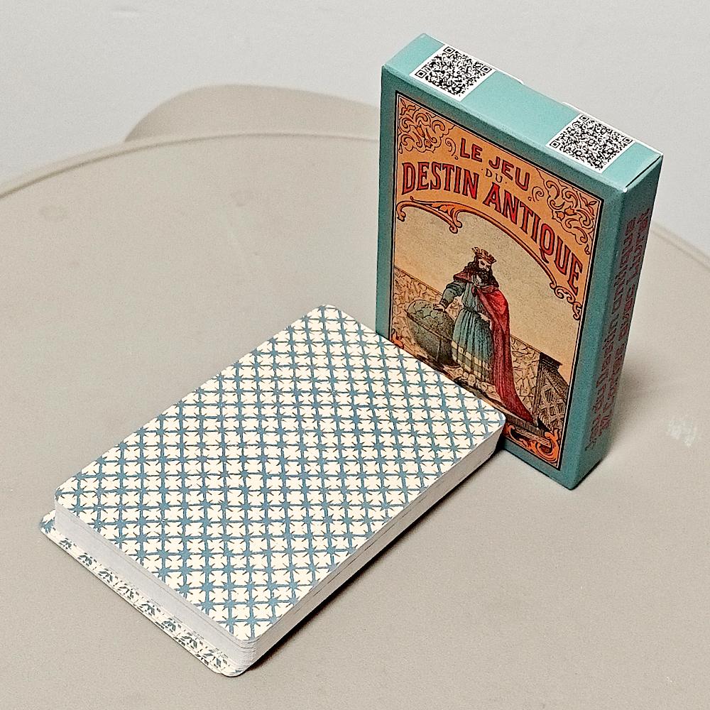 Винтажные Антикварные Карты Гадания на Судьбу 9*6 см, Оракул из 32 Карт Le Jeu Du Destin Antique, Традиционные Карты Картомантии