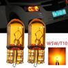 10 шт. T10 168/W5W 5W галогенная автомобильная фара-шарикоподшипник передняя фара желтая