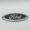 Автомобильная наклейка Ford 1 шт. 3D для Ford черная 115 мм 150 мм Значок-эмблема на капот автомобиля Передний капот Значок-наклейка на задний бампер Багажник