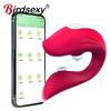 Приложение с дистанционным управлением, вибратор для сосания, носимый U-образный фаллоимитатор, оральный секс, массажер для клитора, двойная стимуляция, секс-игрушки для взрослых и пар для женщин