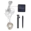 Solar Curtain Light Water Resistant Outdoor Curtain Light Solar Powered Waterfall Fairy Light for Pa