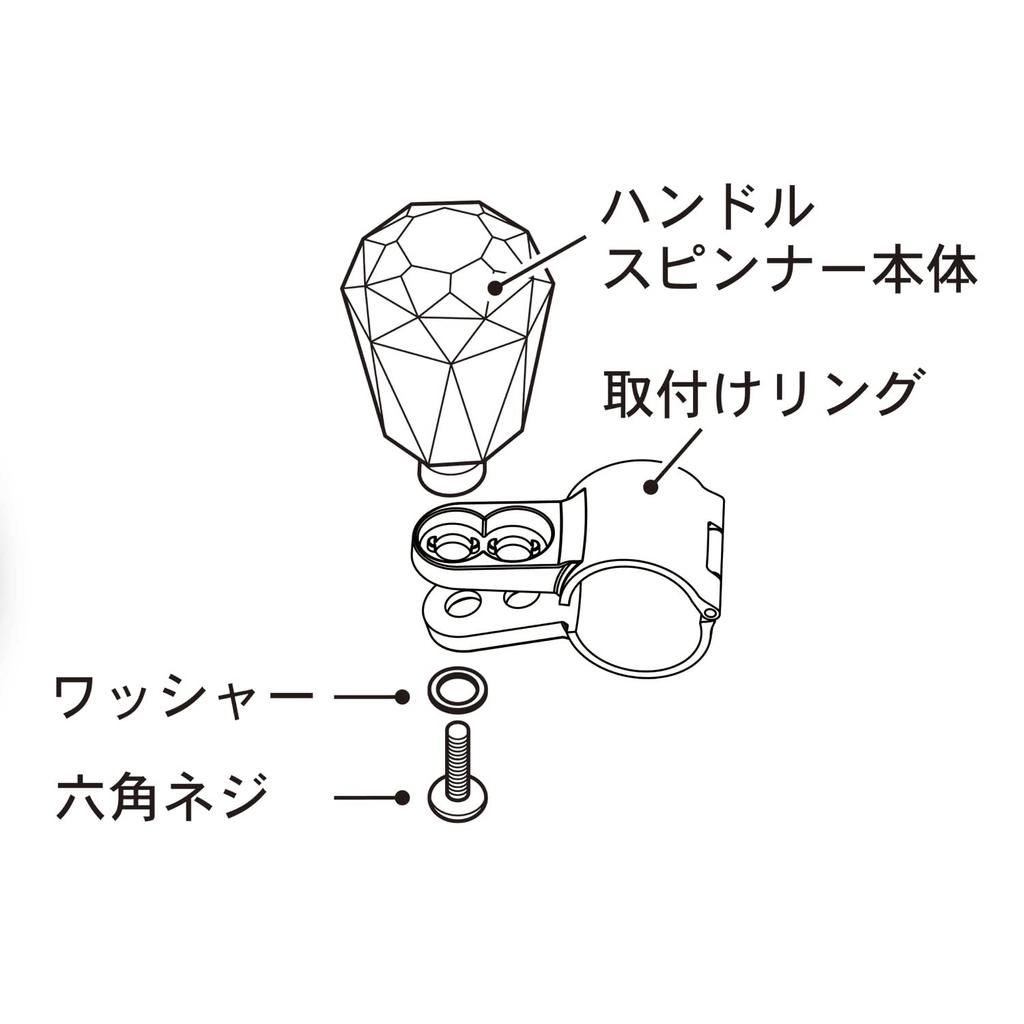 Кашимура NKS-123 Спиннер с акриловой ручкой, Прозрачный