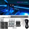 10/14/18 in 1 Led Car Ambient Lights 213 64 Color RGB Symphony Streamer Bluetooth Rainbow Acrylic Strips Atmosphere Lamp Kit 12V