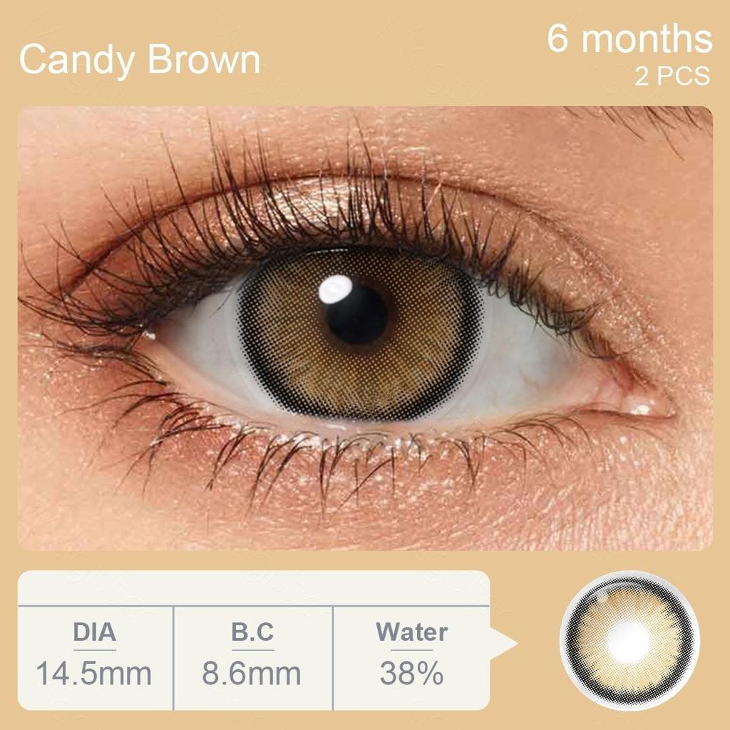 (0.00~-6.00) Линзы по рецепту Цветные контактные линзы с диоптриями Косметические цветные линзы Красота зрачков 1 пара контактных линз для зрения Линзы для близорукости