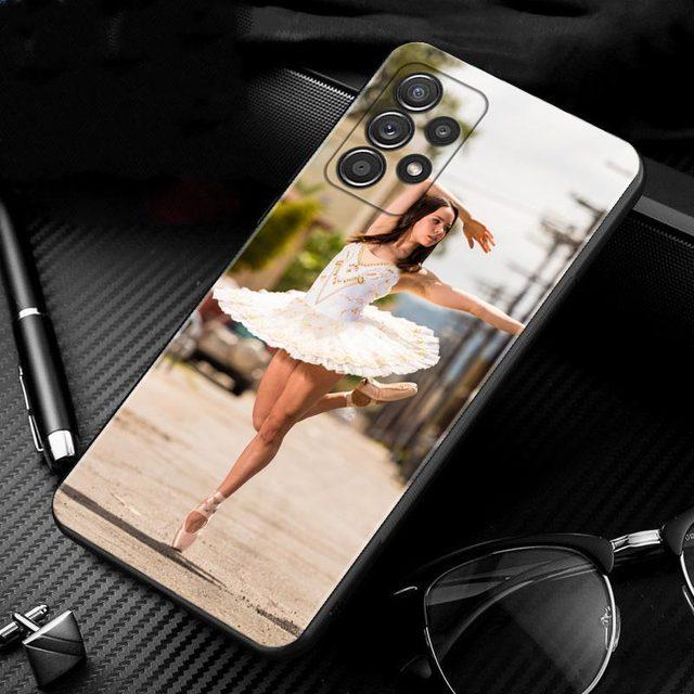 Чехол для Samsung Galaxy A51 A71 A01 A11 A21 A21s A31 A41 A72 A52 A42 A32 A22 A12 A02 A02s F42 Ballet Dance Girl Ballerina