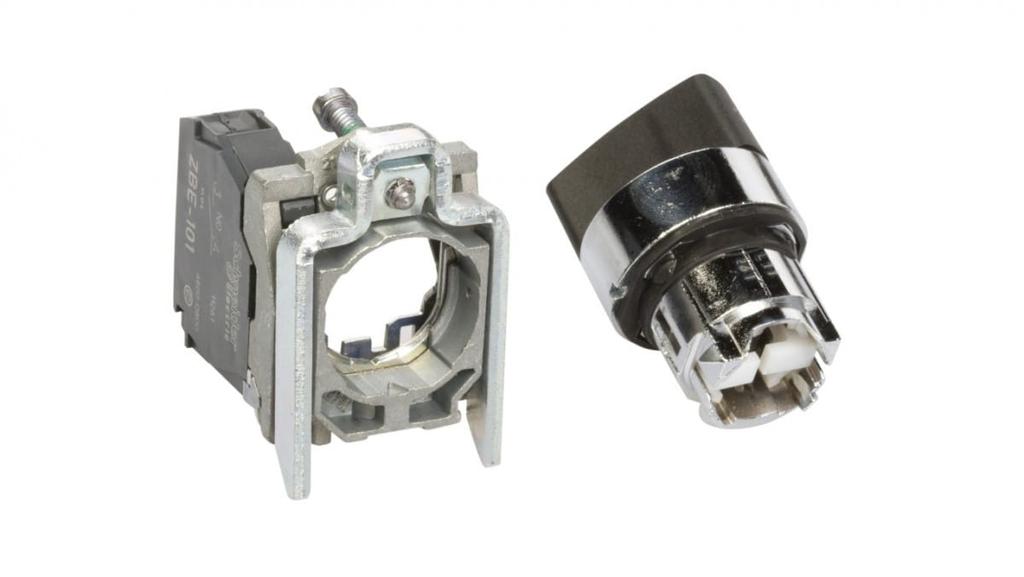 Przełącznik 2 Położeniowy Pokrętło 22Mm Czarny 1Z Bez Samopowrotu Xb4Bd21