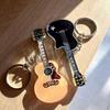 Lightweight Hand-Painted Guitar Keychain Handmade Acrylic Guitar Pendant Keyrings