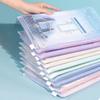 5PCS PVC File Contract Folders A4 Test Paper Storage Tool File Folders  for Schoolwork Office