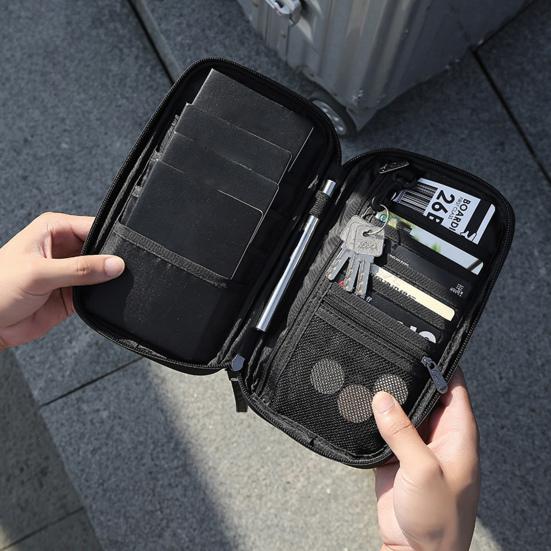 Сумка для паспорта Удобная пылезащитная сумка с несколькими отделениями большой вместимости Дорожный аксессуар