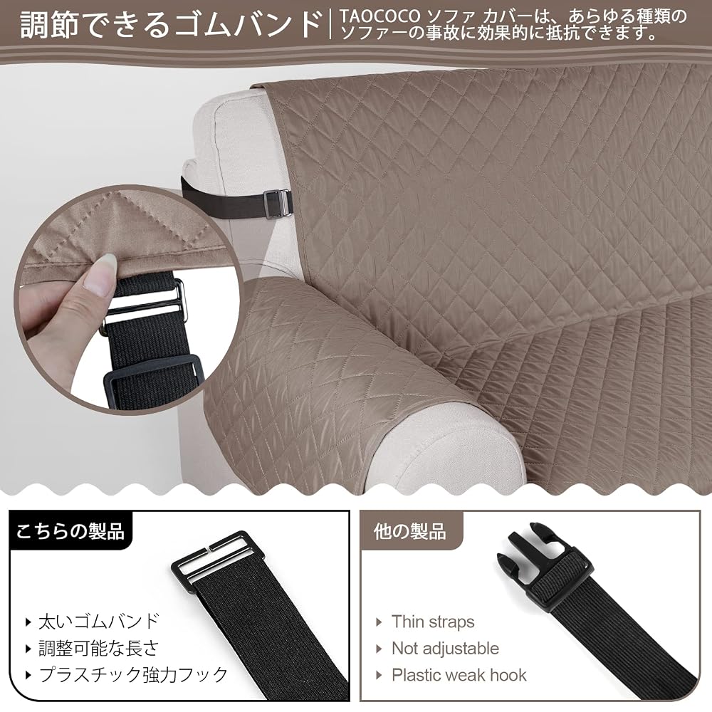 TAOCOCO Sofa Cover - Fully Waterproof Sofa Cover - Water-repellent, 1-Seater, 2-Seater, 3-Seater,