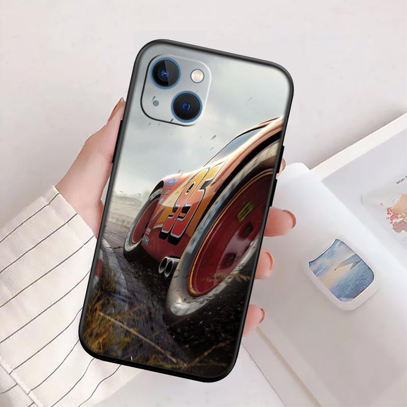 Cars Lightning McQueen New High-End Shell Phone Case for iPhone 16 15 14 13 12 Pro Max Plus Mini