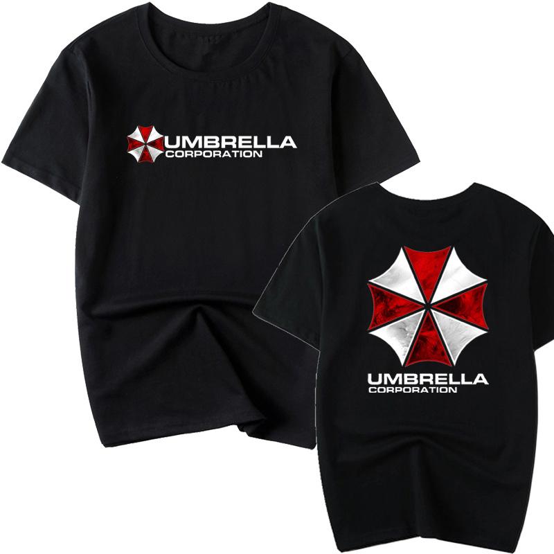 New Sale Ambrera Logo Roundneck Unisexs Resident Evil Halfsleeved Tshirt Umbrella Company Summer Shortsleeved Clothing