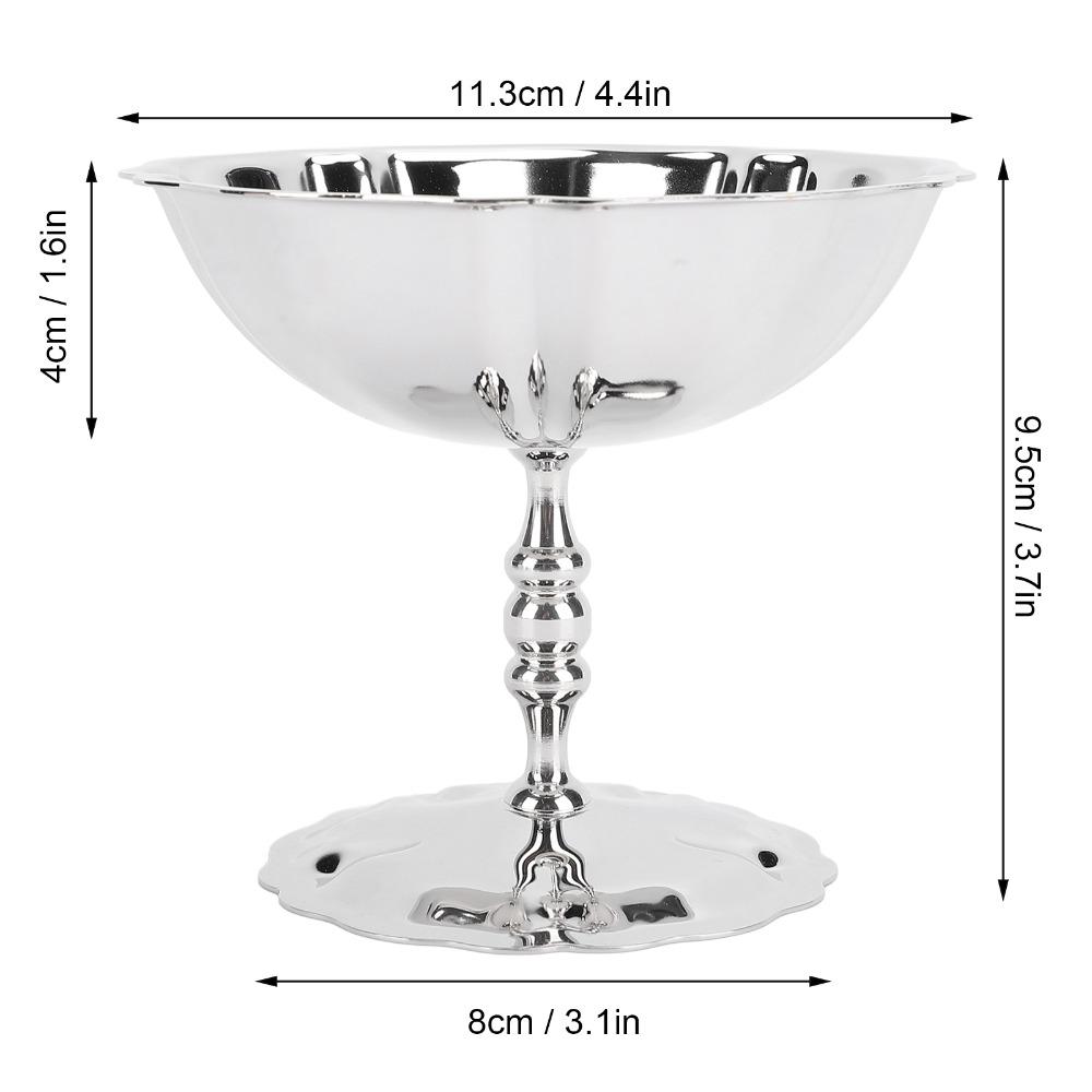 Double Layer Ice Cream Bowl Rustless Steel Snack Cup Durable Dessert Cup Restaurant