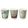 Sunnap Paper Cups for Takeout! [Insulated Paper Cups] Air Wall Cup, Herego, Made In Japan, C2625EWHG (Green, 260ml, 9 Oz)