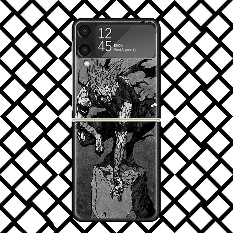 Чехол для телефона One P-Punch-Man Garou для Samsung Z Flip 7 6 5 4 3 Galaxy ZFLIP7 ZFlip6 5G Flip5 Flip4 Flip3 5g Черный Жесткий Чехол