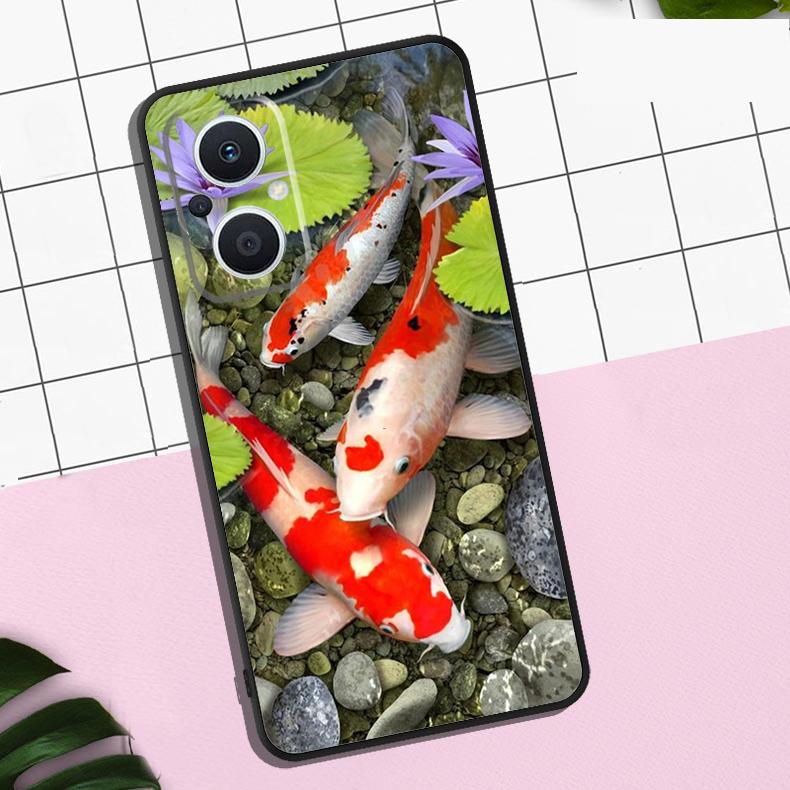 Чехол с рыбой Кои Карп для OPPO Reno 11 12 13 F 8T 7 8 10 Pro OPPO Find X8 Pro X3 X6 Pro X5 Lite Чехол Coque