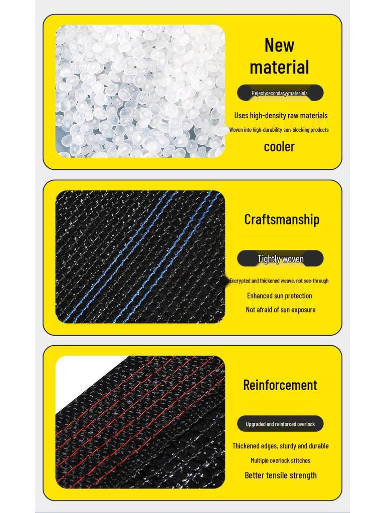 Green Sunshade Net with Edged and Punched Design for Balcony