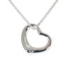 [Б/у] TIFFANY/Tiffany 925 подвеска/ожерелье с открытым сердцем/g488-55