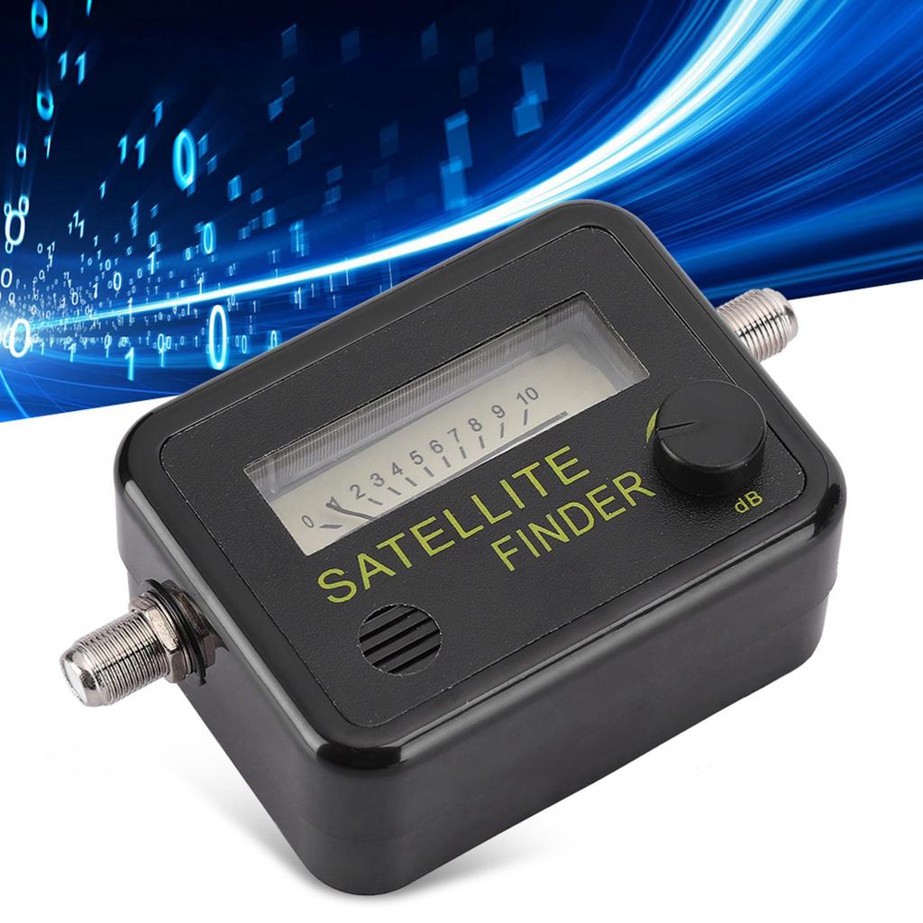 9501 Sensitive Satellite Finder Signal Strength Meter Black with Digital Screen