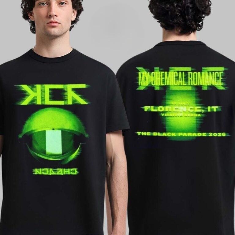 My Chemical Romance Florence Italy Black Parade 2026 T-shirt