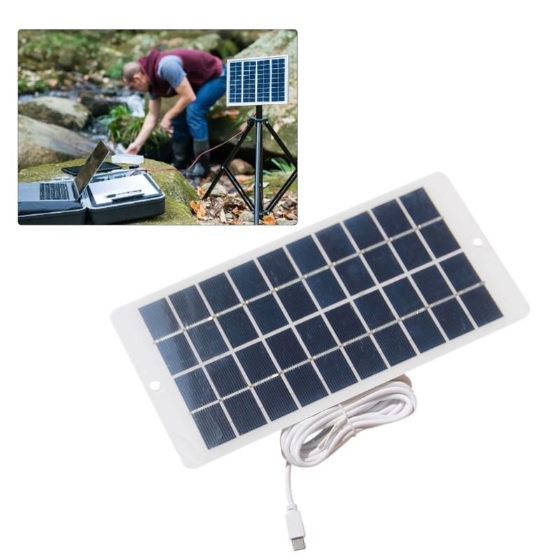 4.5W Solar Panel for Security Camera Outdoor, 5V USB C Solar Panel Charger for Rechargeable Battery Powered Camera