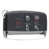5 Button Black Smart Car Remote Key Fob Case Cover Shell Fit for Jaguar for Land Rover