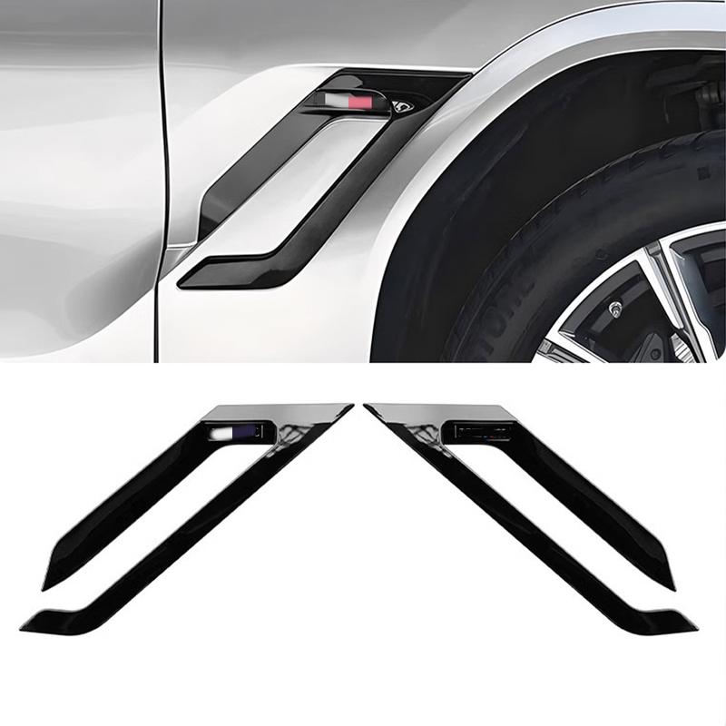 Car Side Fender Sticker Shark Gill Air Flow Wing Vent Trim For BMW X6 G06     2024 Car Styling