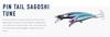 Jackson Pin Tail Sagoshi Tune 28 grams 90 mm Sinking Lure NGR (9754)