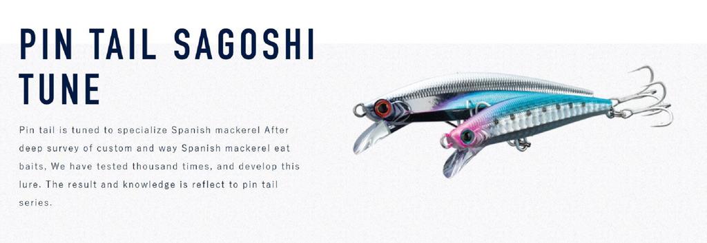 Jackson Pin Tail Sagoshi Tune 28 grams 90 mm Sinking Lure NGR (9754)