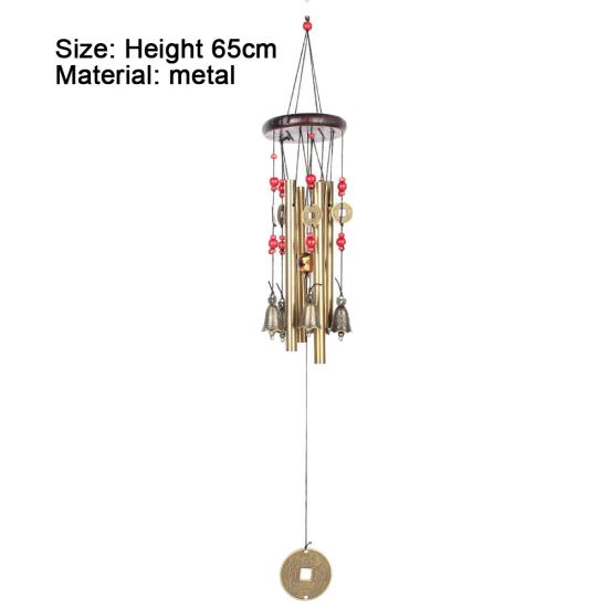 Металлические трубы колокольчик орнамент сад медная монета колокольчик балкон висит декор