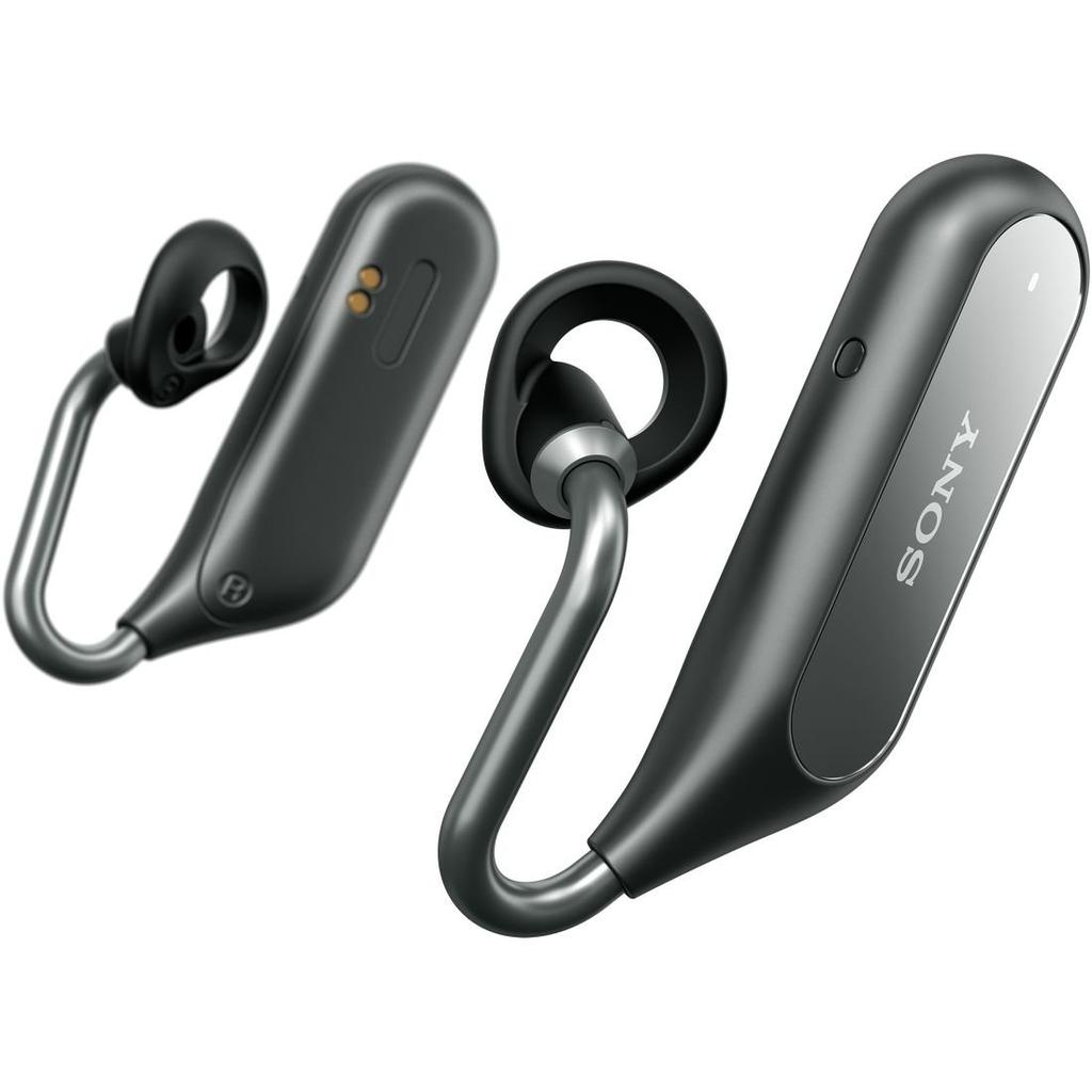 Sony Xperia Ear Duo XEA20JP Полностью беспроводные голосовой помощник 2018 черный Наушники Открытая конструкция, функция, микрофон с формированием луча (quad-beamforming), модель,