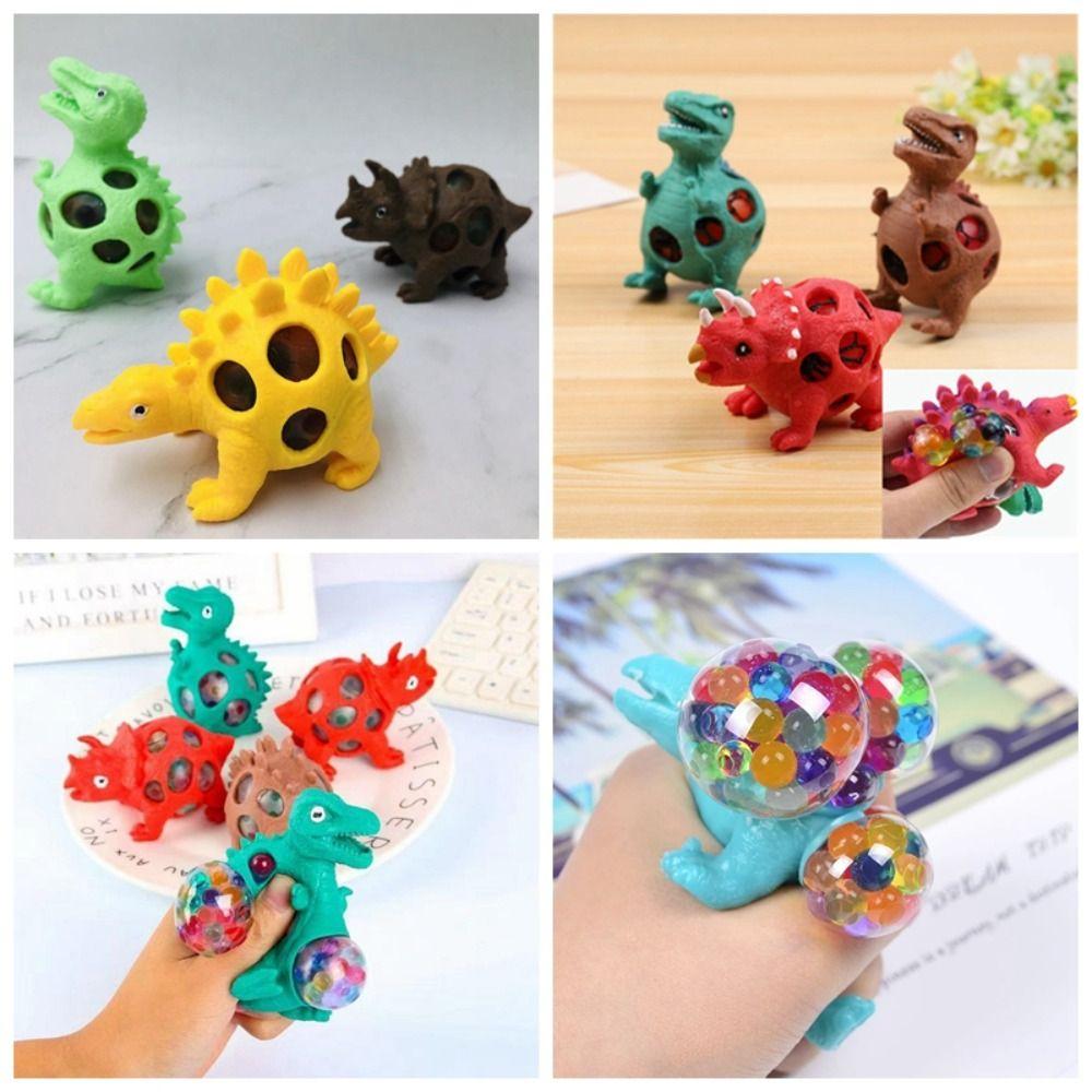 Hand Fidget Dinosaur Mesh Ball Grape Toys Vent Dinosaur Squeezing Ball  Children's Toys