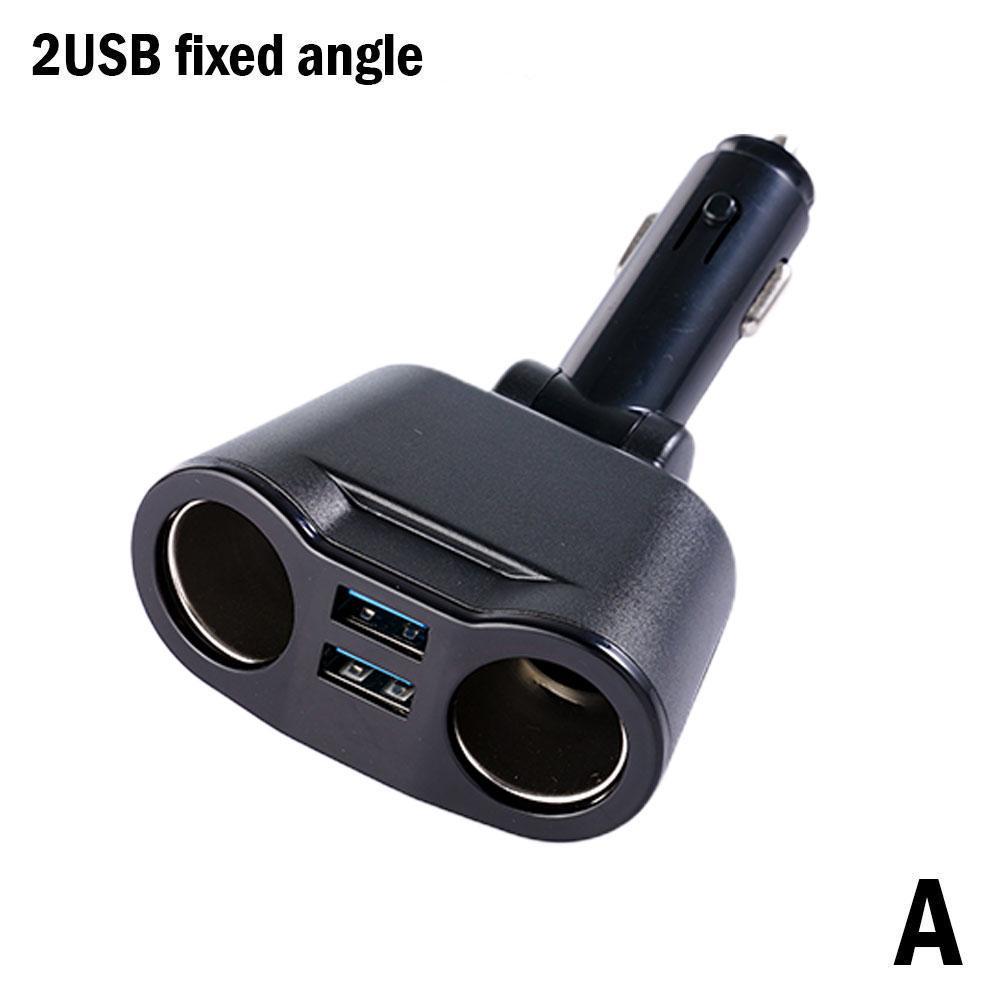 Car Cigarette Lighter Socket Splitter PD QC3.0 Fast Charging 2 USB Charger 5 Ports For Mobile Phone DVR Charging