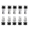 10pcs Tire Valve Stem Kit Metal Car Truck Motorcycle Bolt In Tire Tyre Valve Short Stems TR161 Wheel Tire Valve Stems Dust Cap