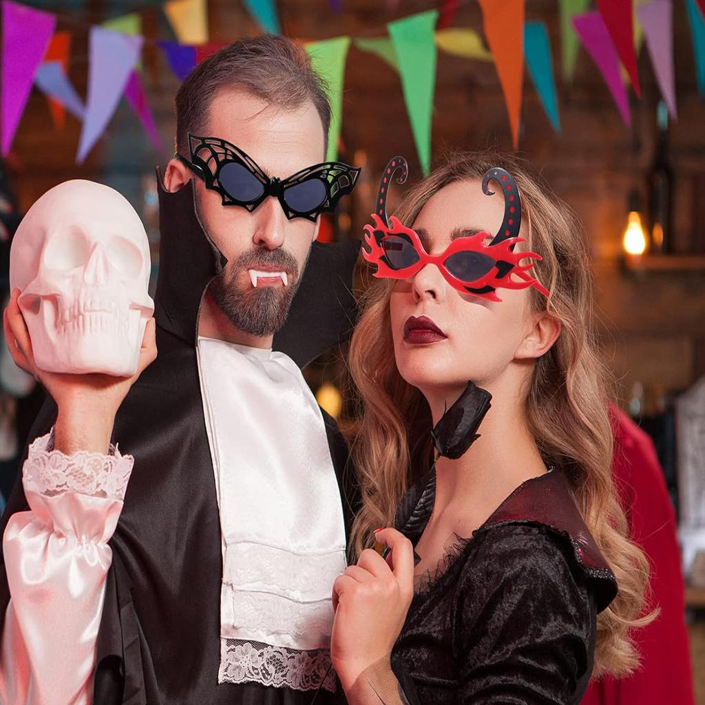 Хэллоуин Модные очки Новинка Косплей Реквизит Фотоаксессуары Сувениры для вечеринки на Рождество Уникальный дизайн Декор для линз