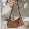 Сумка Niche Design Retro Versatile Suede Bag Осень-зима в корейском стиле с матовой текстурой на одно плечо для женщин