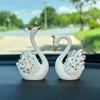Nordic Swan Crafts Sculpture Living Room Decor Home Decoration Accessories Office Desktop Ornaments Car Dashboard Decoration