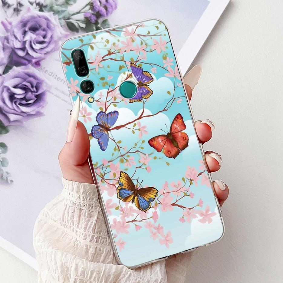 For Huawei Y9 Prime 2019 Case STK-L21 Colorful Flowers Painted Cover Soft Silicone Phone Case For Huawei P Smart Z STK-LX1 Shell