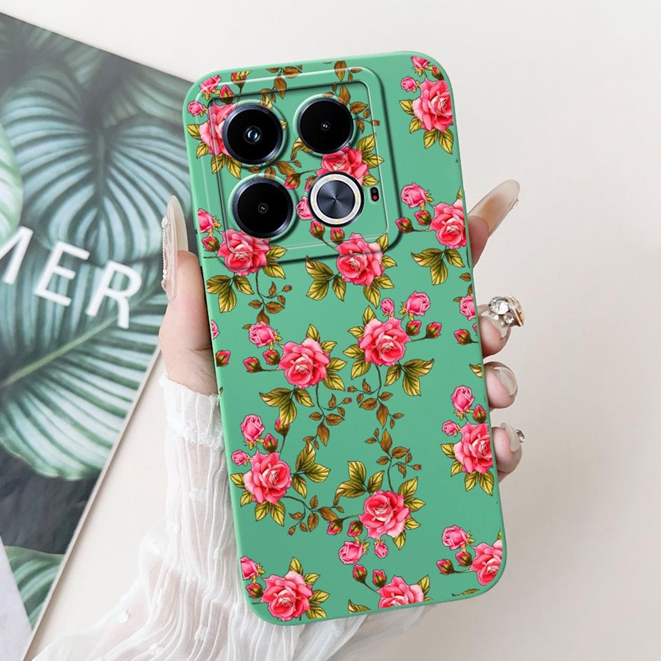 Для Infinix Note 40 Чехол X6853 Красивые Девушки Подсолнухи Чехол Мягкий Силиконовый Чехол для Телефона Для Infinix Note 40 Pro Plus Note40 Fundas