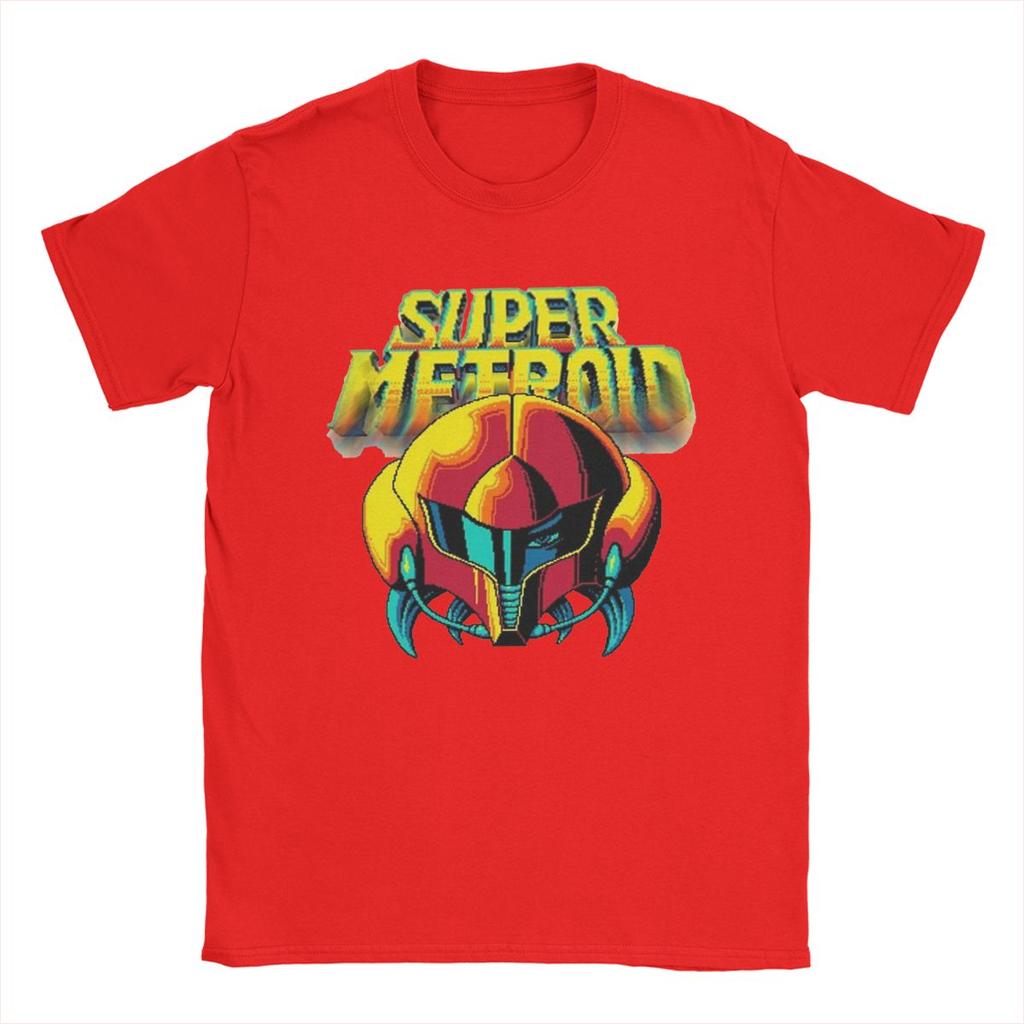 Summer Metroid Dread Retro Samus Graphic Men Women's T Shirts Apparel Awesome Tees T-Shirt Cotton All Seasons Clothes