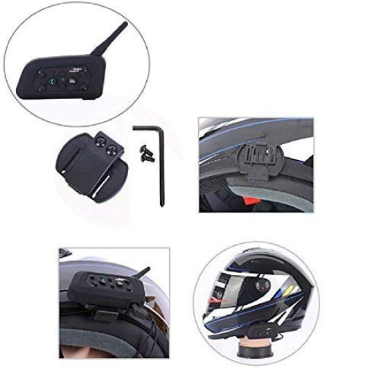 VNETPHONE Intercom Helmet Mounting Clip Set of 1 Helmet Mounting Spare Helmet Mounting Clip (4Riders/6Riders Clip) V4/V6