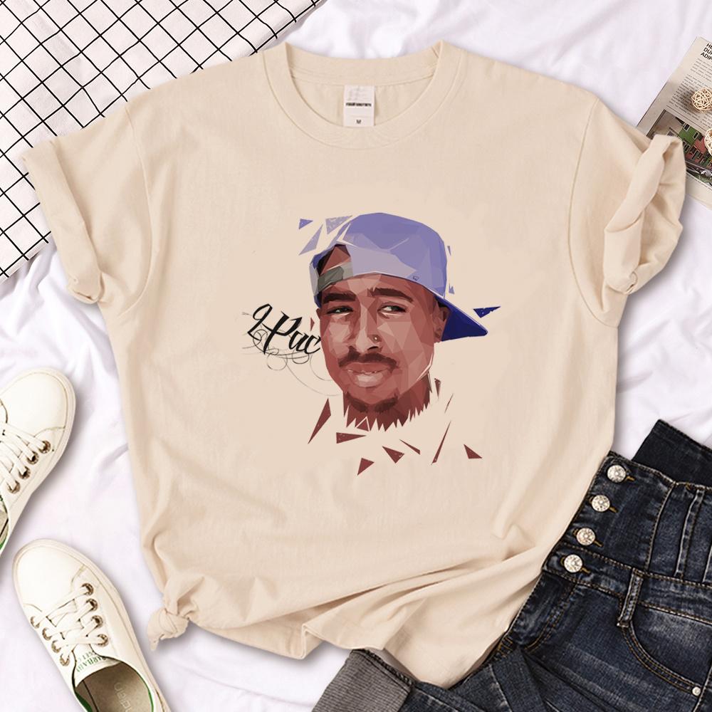 Tupac top Women designer funny t shirt girl Unisexga Japanese clothes