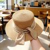 Silk Bow Bucket Hat Multicolor Beach Hat French Sun Visor Hat  Summer Outdoor