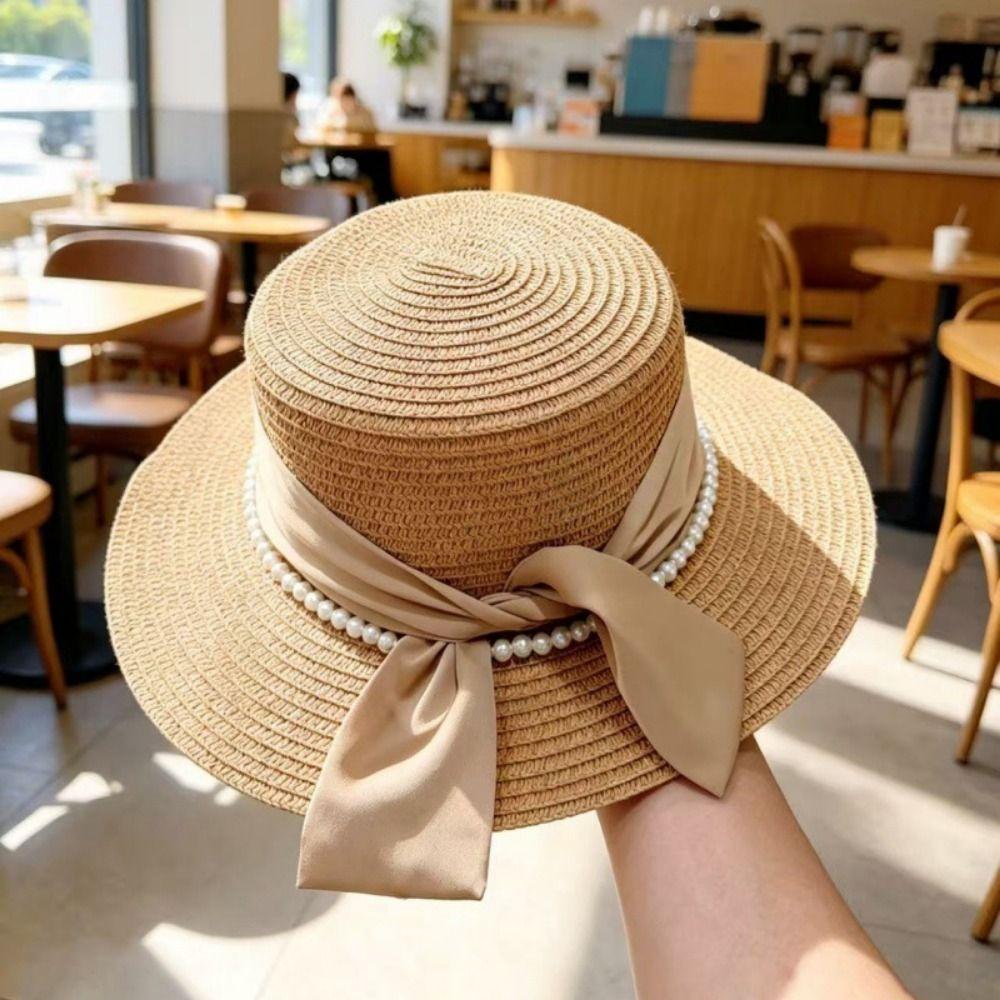 Silk Bow Bucket Hat Multicolor Beach Hat French Sun Visor Hat Summer Outdoor
