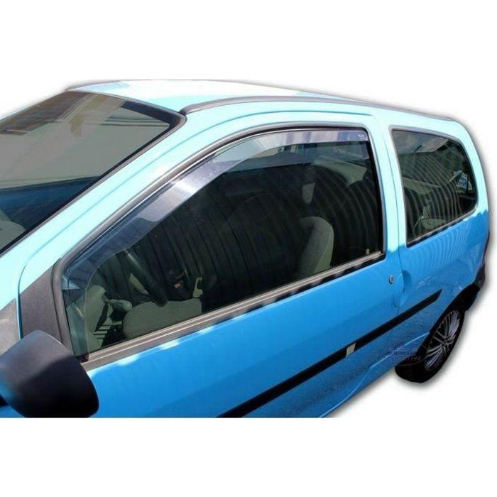 Déflecteurs d'air - J&J AUTOMOTIVE - Heko - Fumé - Renault Twingo 2000-2007 - Installation facile