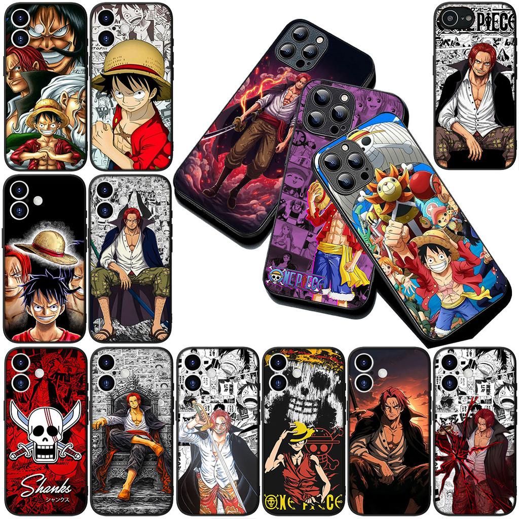 Cover for Motorola Moto G55 G45 G75 G85 G35 Edge 50 30 Fusion 40 NEO Ultra Pro Casing Phone Case Shanks Red Hair One Piece Luffy