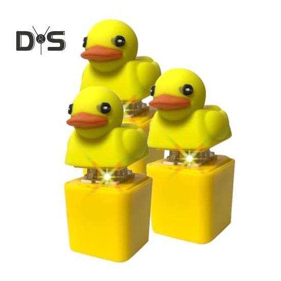 1/2/3 шт. крякающая утка клавиатура брелок-фиджет со звуком и светом снятие стресса дети взрослые пищащая электрическая желтая утка клавиша щелчок сенсорная игрушка