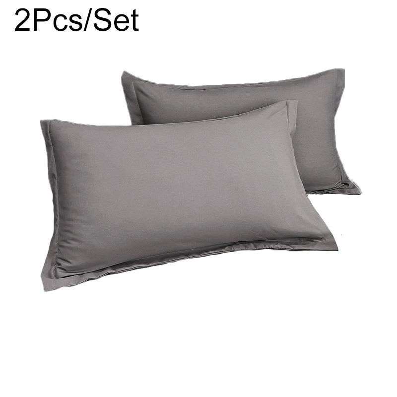 One Pair Of Washable Pillowcase Soft Comfortable Solid Color Pillow Case 48*74cm Pillow Cover Nordic Living Room Home Decoration
