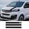 Чехол на капот автомобиля Наклейки на двигатель Для Peugeot Traveller Opel Zafira Life Фургон Графика на капот Виниловая наклейка Тюнинг Аксессуары
