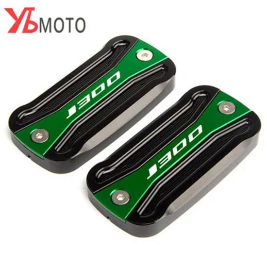 Аксессуары для мотоциклов подходит для KAWASAKI J300 J 300 2014-2015 2016 2017 2018 алюминиевые крышки бачка тормозной жидкости